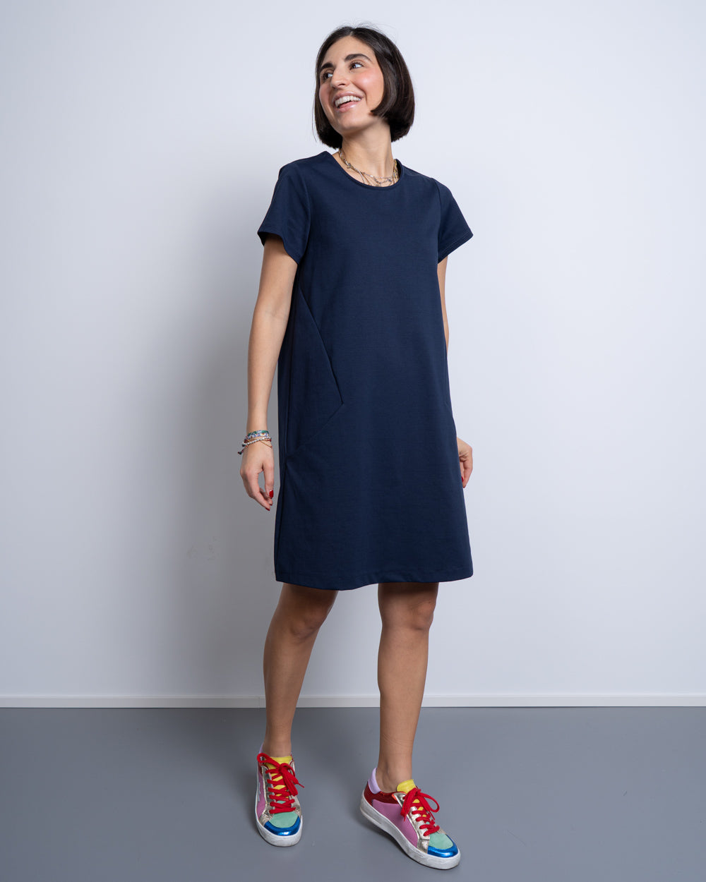 VESTITO ANGELA BLU