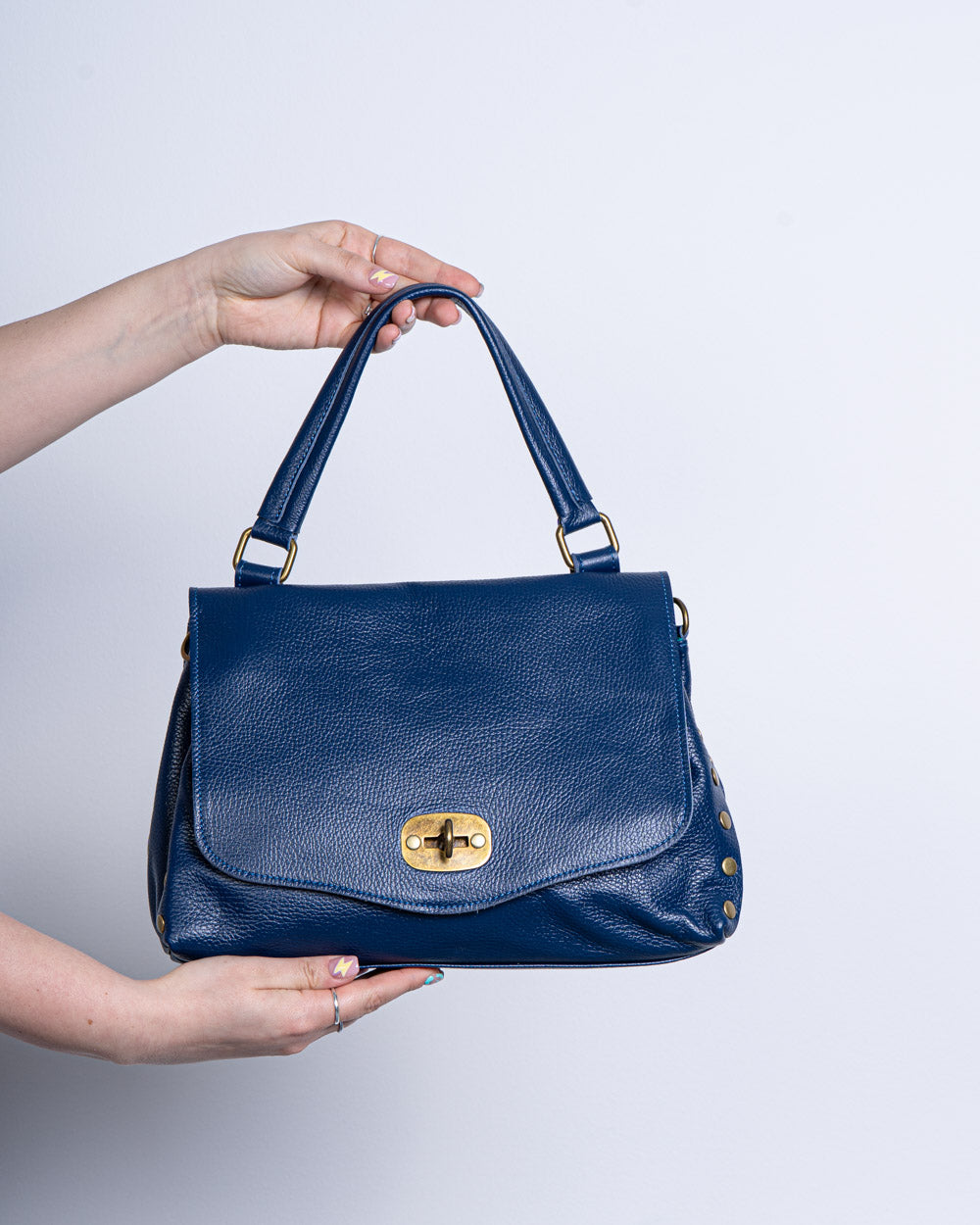 BORSA  STEFY PELLE BLU