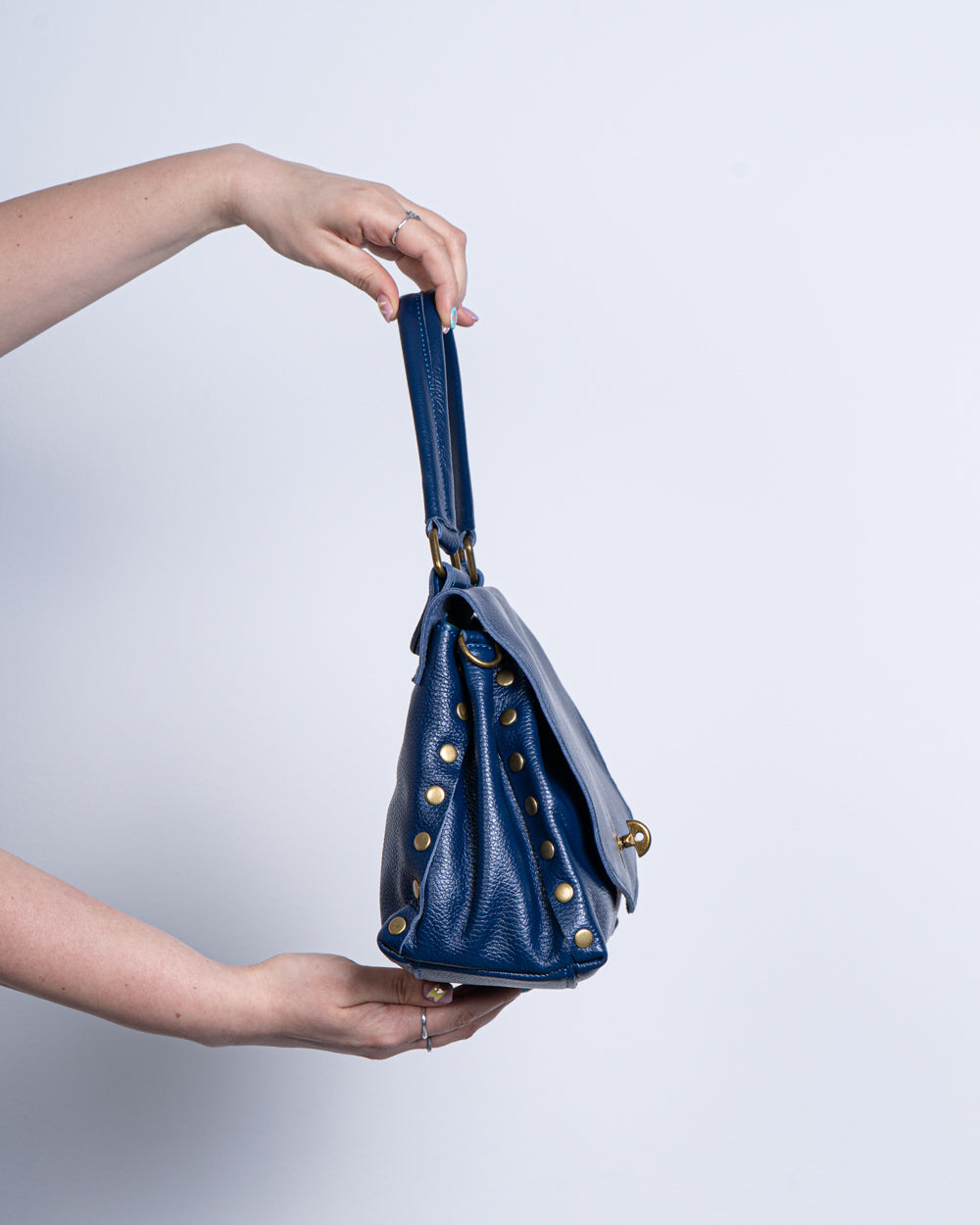 BORSA  STEFY PELLE BLU