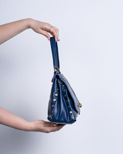 BORSA  STEFY PELLE BLU