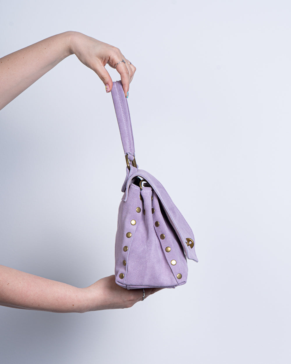 BORSA  STEFY CAMOSCIO LILLA