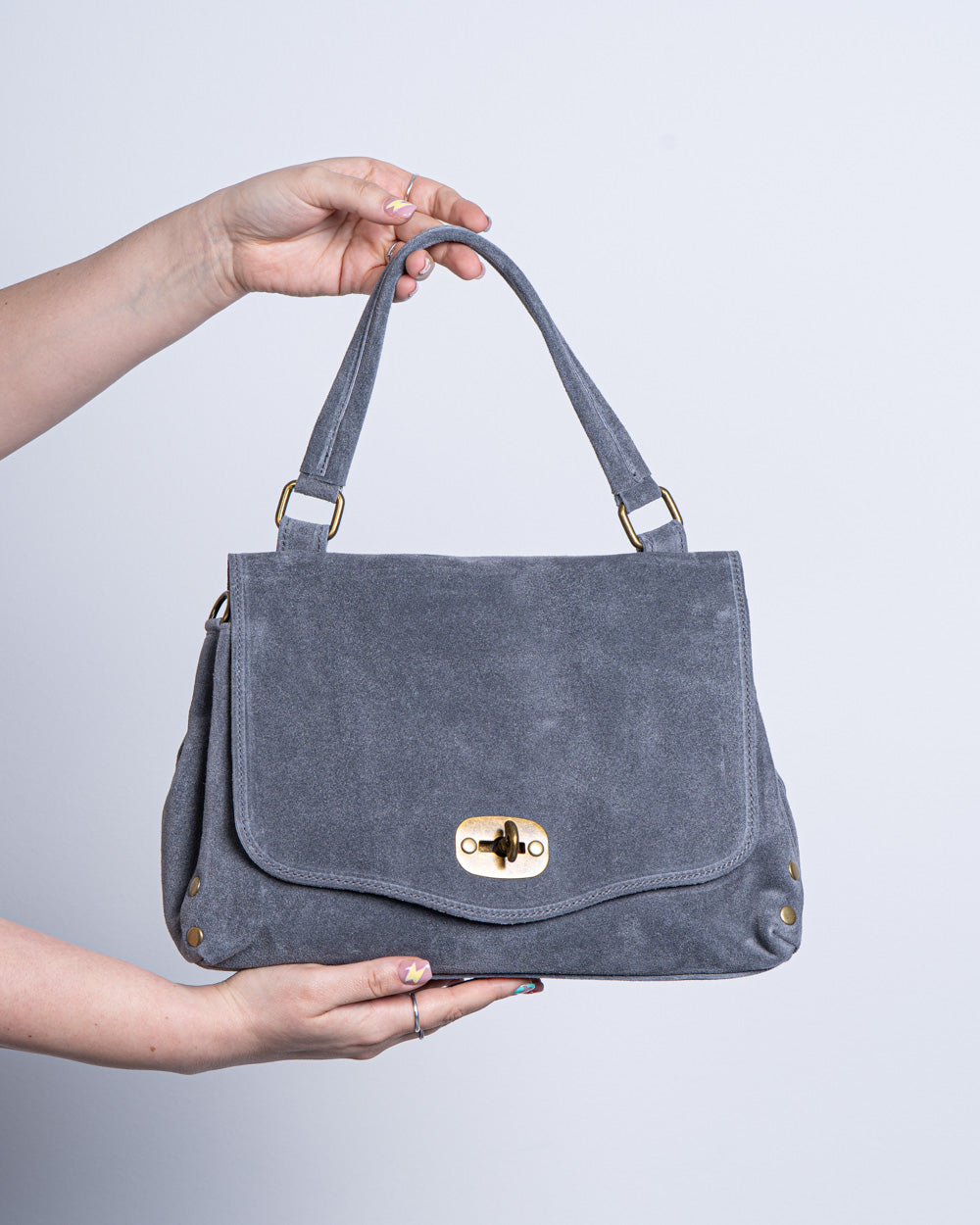 BORSA  STEFY CAMOSCIO GRIGIO