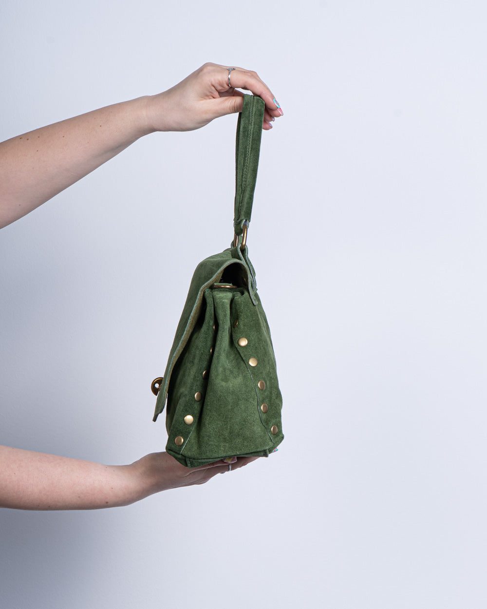 BORSA  STEFY CAMOSCIO VERDE BOSCO
