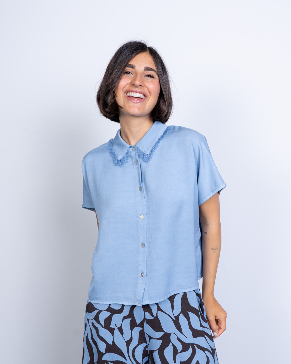 CAMICIA EMILIA CIELO