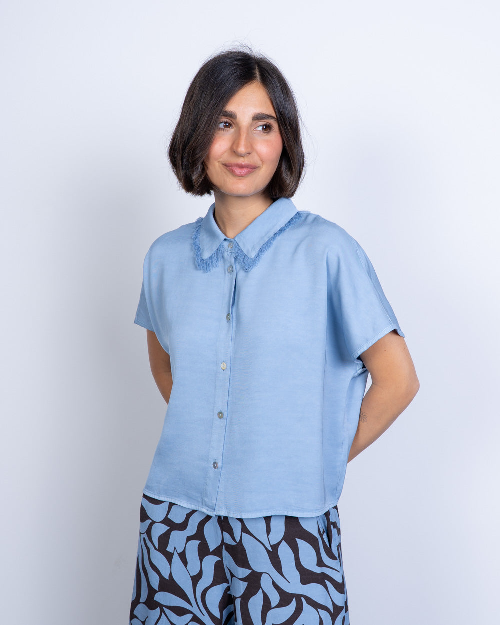 CAMICIA EMILIA CIELO