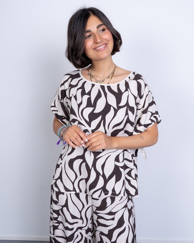 BLUSA ENRICA BURRO
