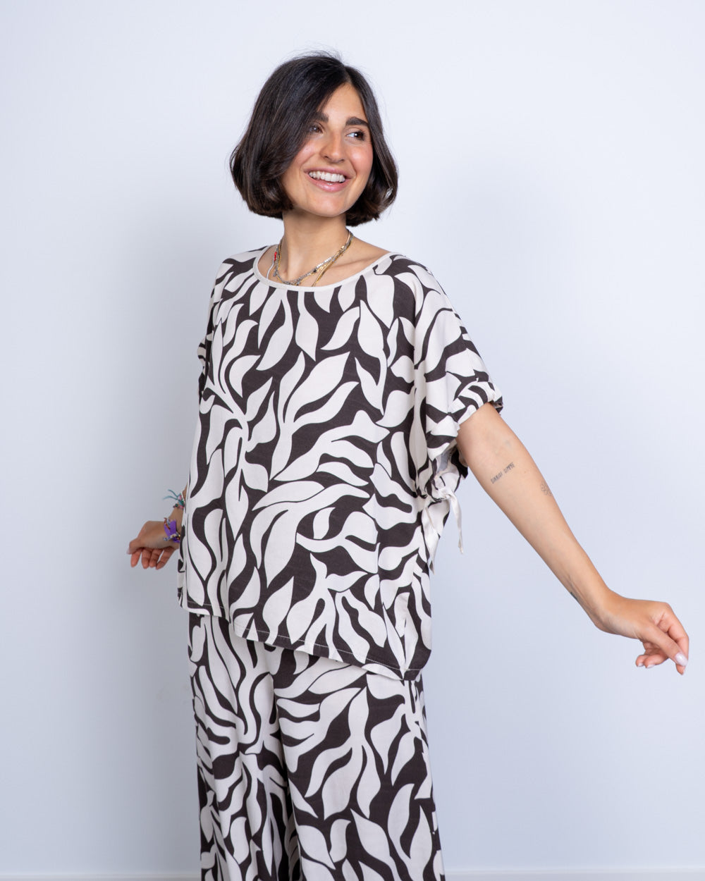 BLUSA ENRICA BURRO