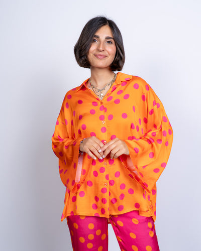 CAMICIA TAMARA POIS ARANCIONE