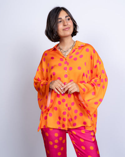 CAMICIA TAMARA POIS ARANCIONE