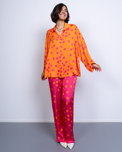 PANTALONE TINA POIS FUXIA
