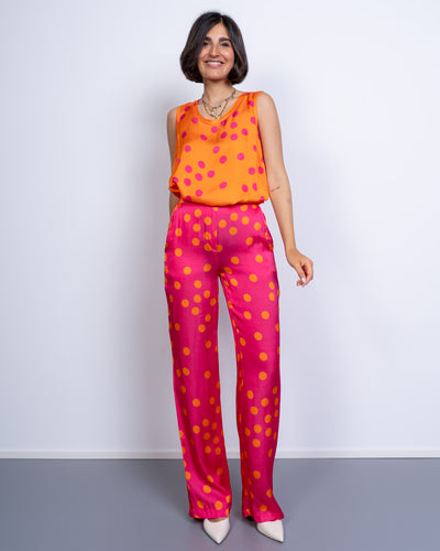 PANTALONE TINA POIS FUXIA
