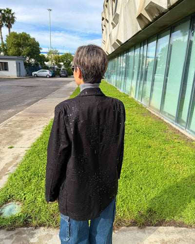 GIACCA SOLEY PAILLETTES NERO