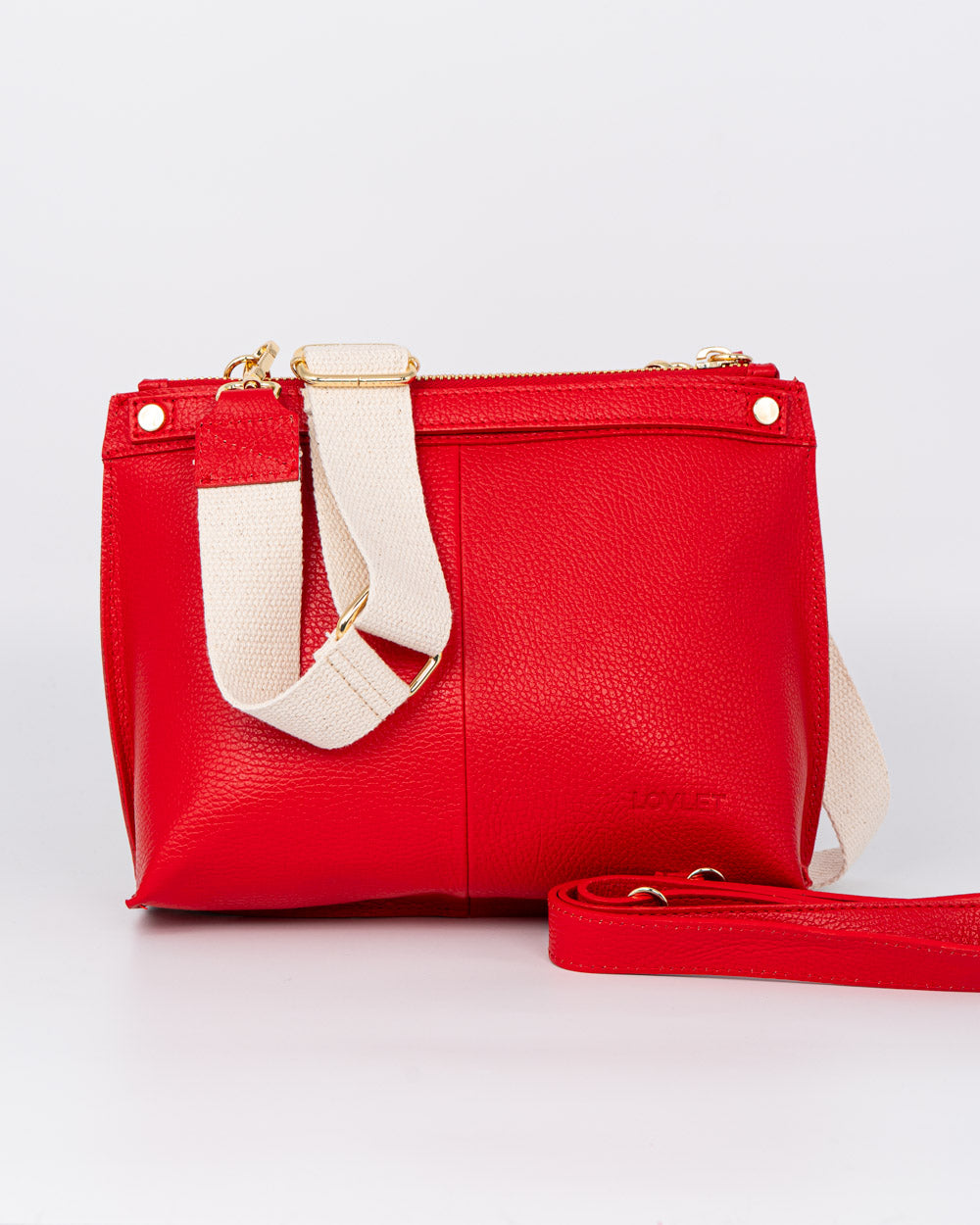 BORSA MINI SOFY PELLE ROSSO