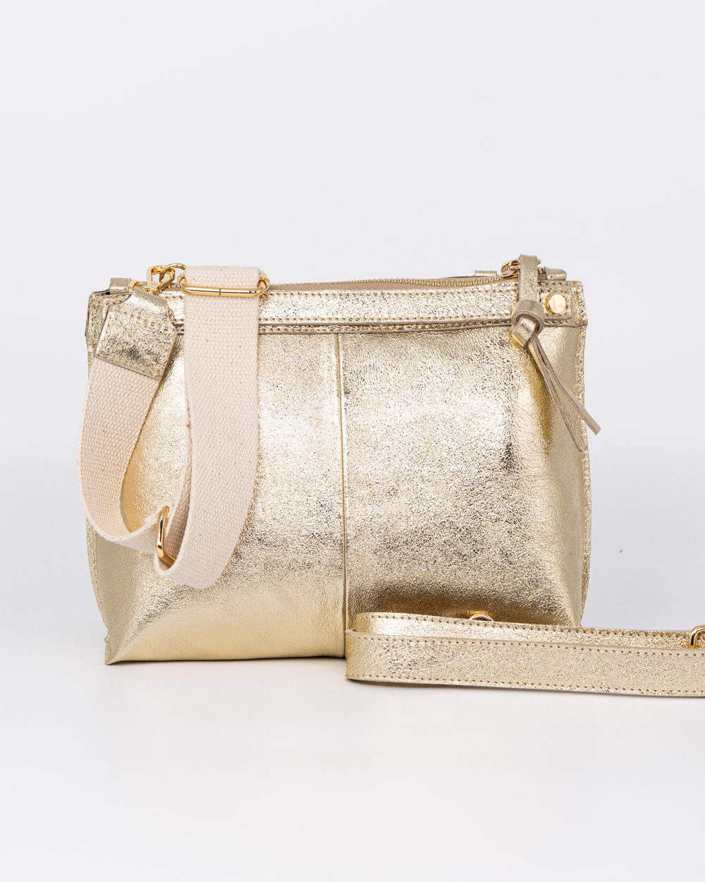 BORSA MINI SOFY METALIZZATA ORO