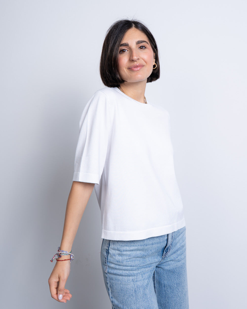 MAGLIONE SILJE BIANCO NCK