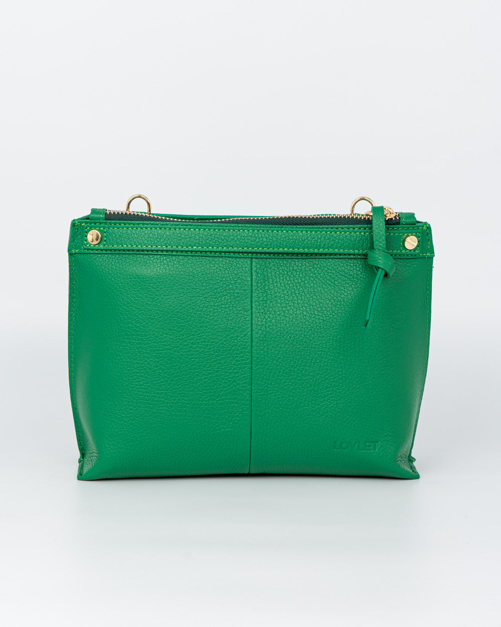 BORSA MINI SOFY PELLE VERDE BANDIERA