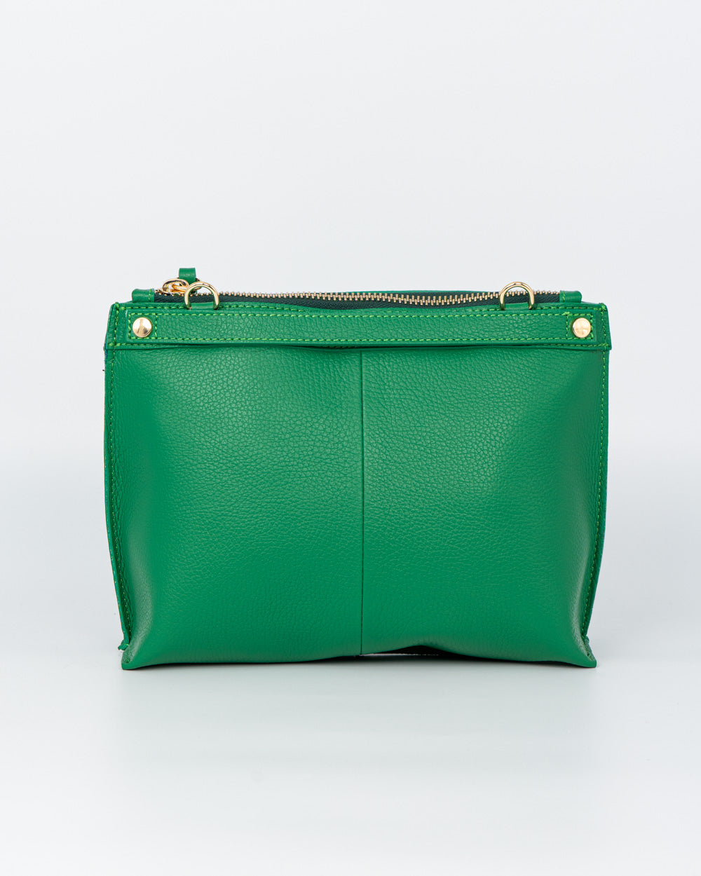 BORSA MINI SOFY PELLE VERDE BANDIERA