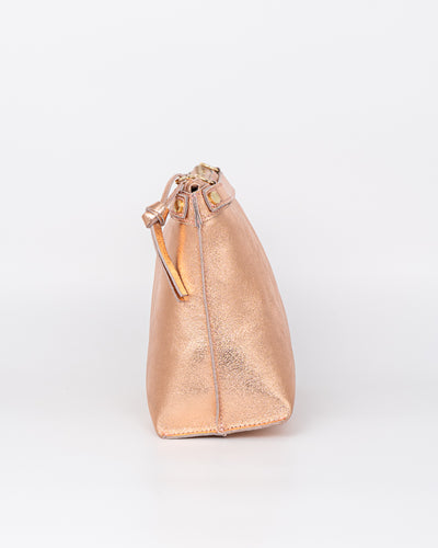 BORSA MINI SOFY METALIZZATA ROSÈ