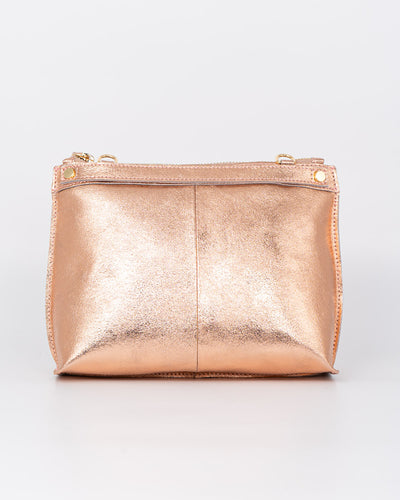 BORSA MINI SOFY METALIZZATA ROSÈ