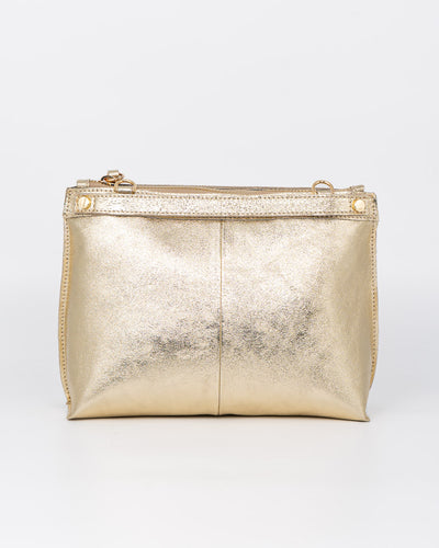 BORSA MINI SOFY METALIZZATA ORO