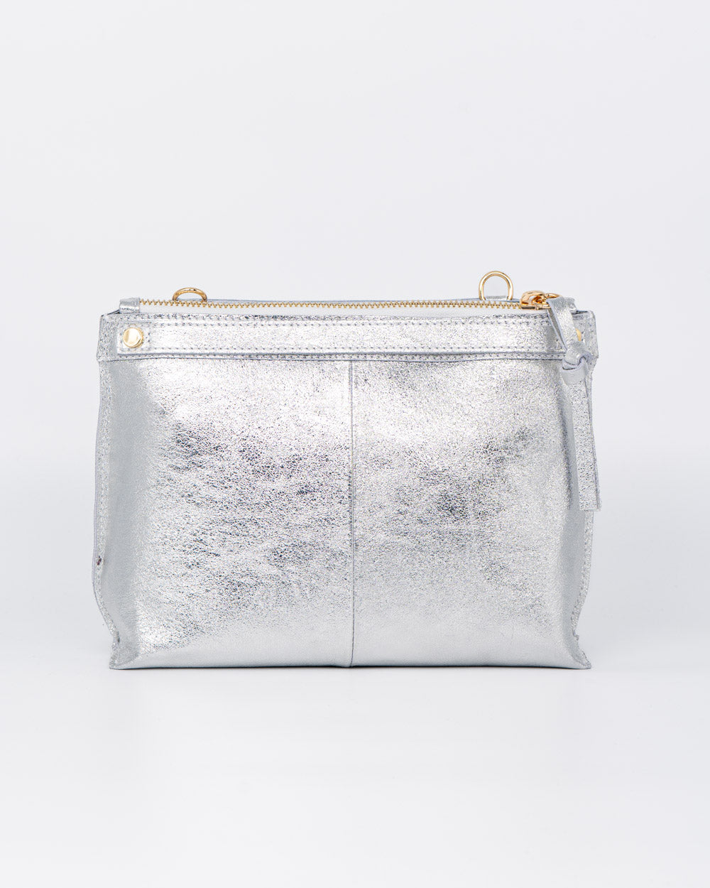 BORSA MINI SOFY METALIZZATA ARGENTO