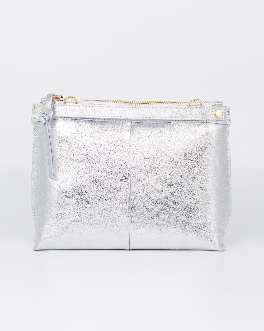 BORSA MINI SOFY METALIZZATA ARGENTO