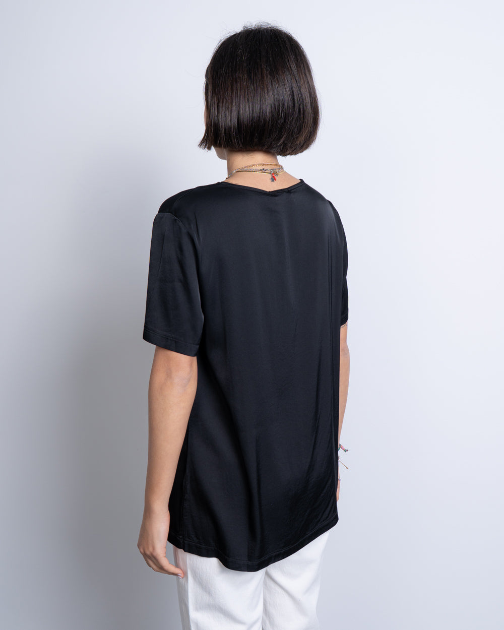BLUSA PALMA NERO