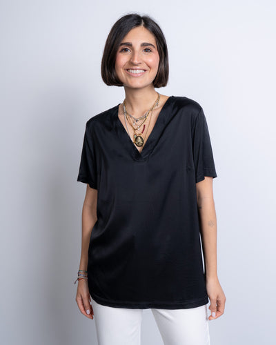 BLUSA PALMA NERO