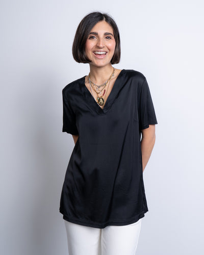 BLUSA PALMA NERO