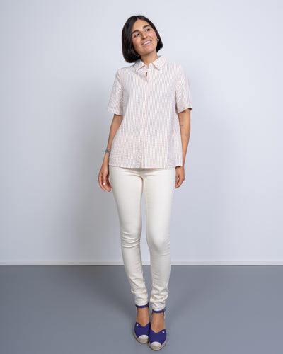 PANTALONE FLASH SKINNY ECRÙ