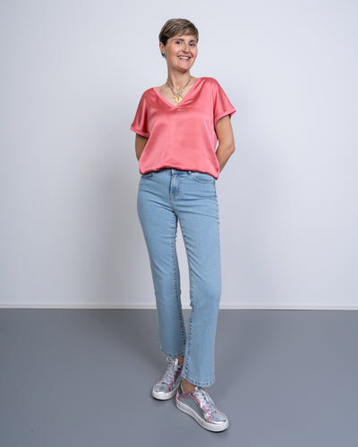 JEANS SHEILA KICK DENIM CHIARO