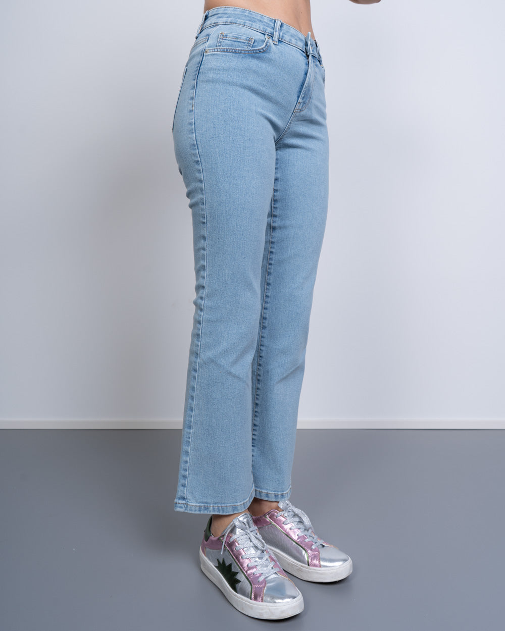 JEANS SHEILA KICK DENIM CHIARO