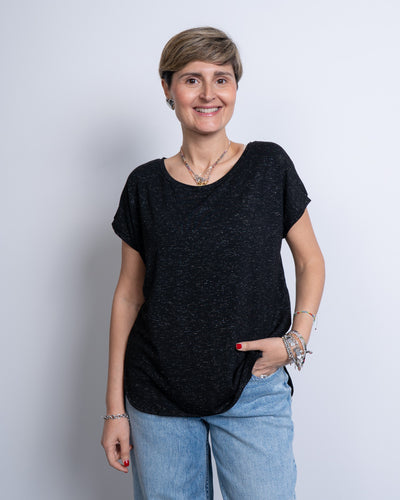 T-SHIRT REBEL NERO