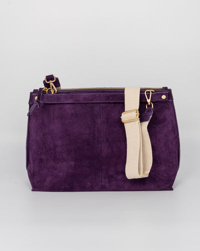 BORSA SOFY CAMOSCIO VIOLA