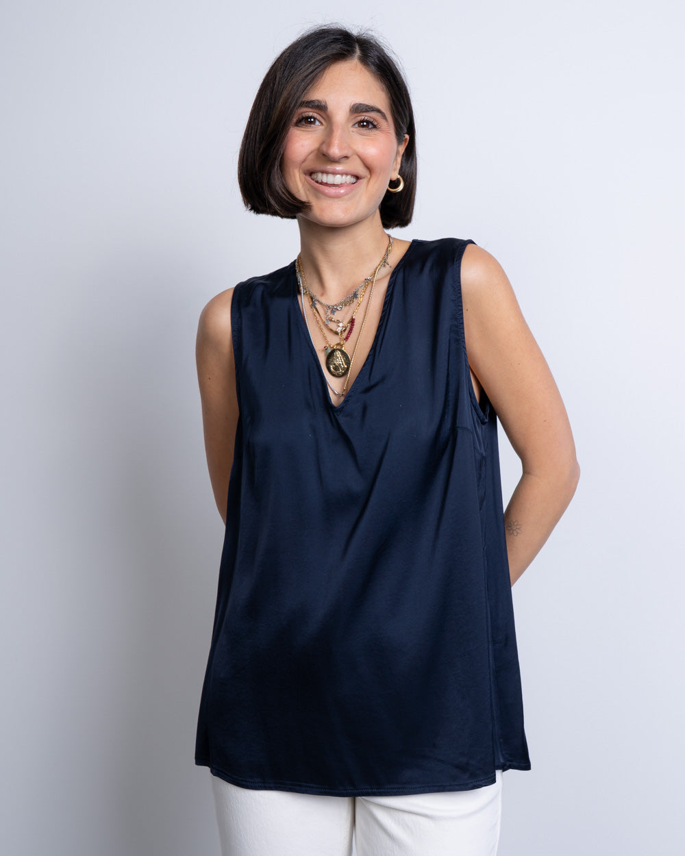 TOP PRISCILLA BLU