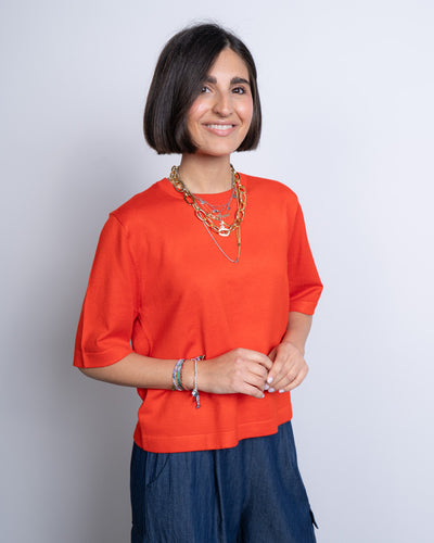 MAGLIONE SILJE NCK ROSSO