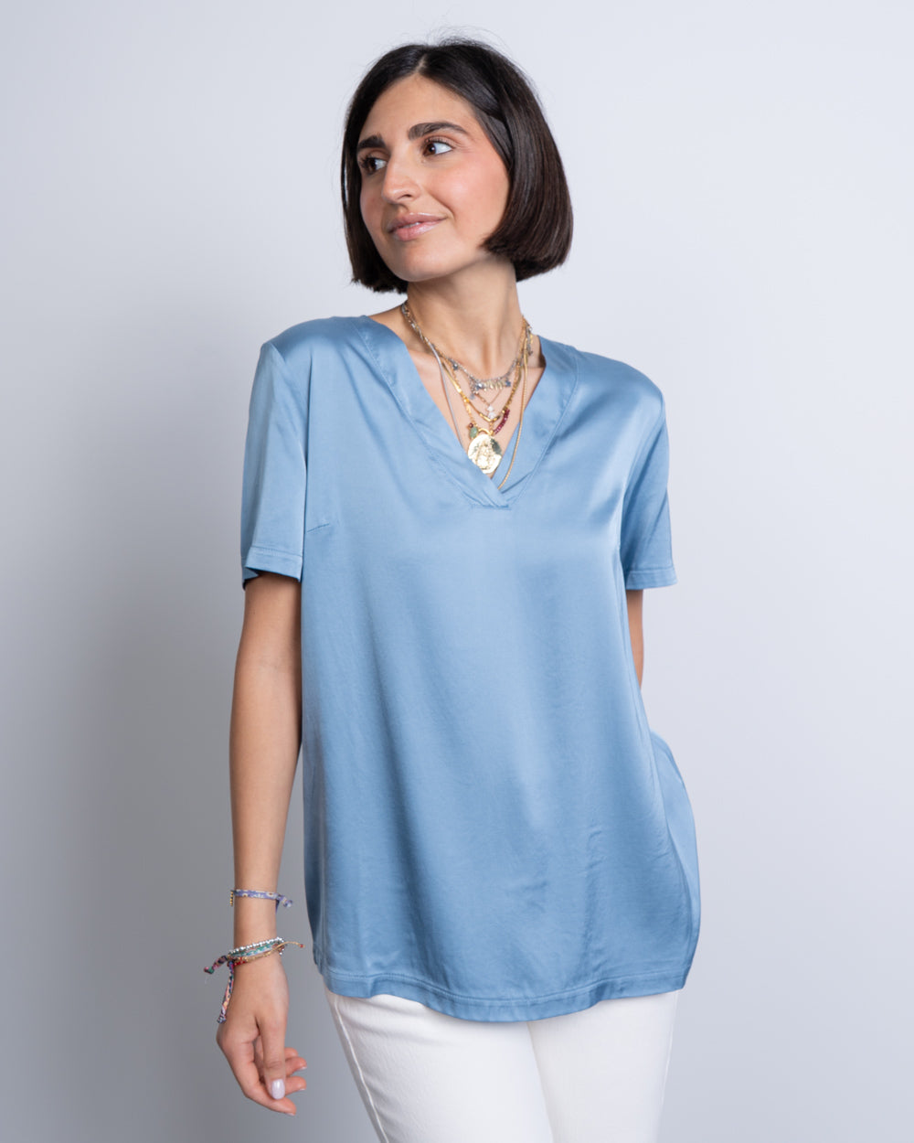 BLUSA PALMA POLVERE