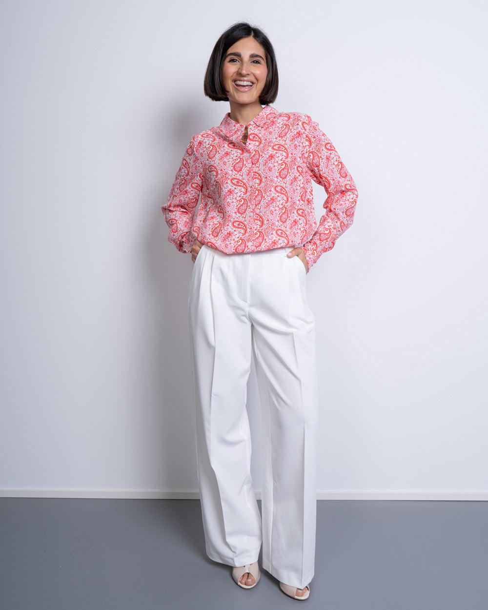 PANTALONE PASSI BIANCO