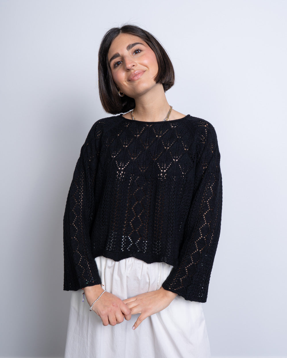 MAGLIONE GINGER NERO