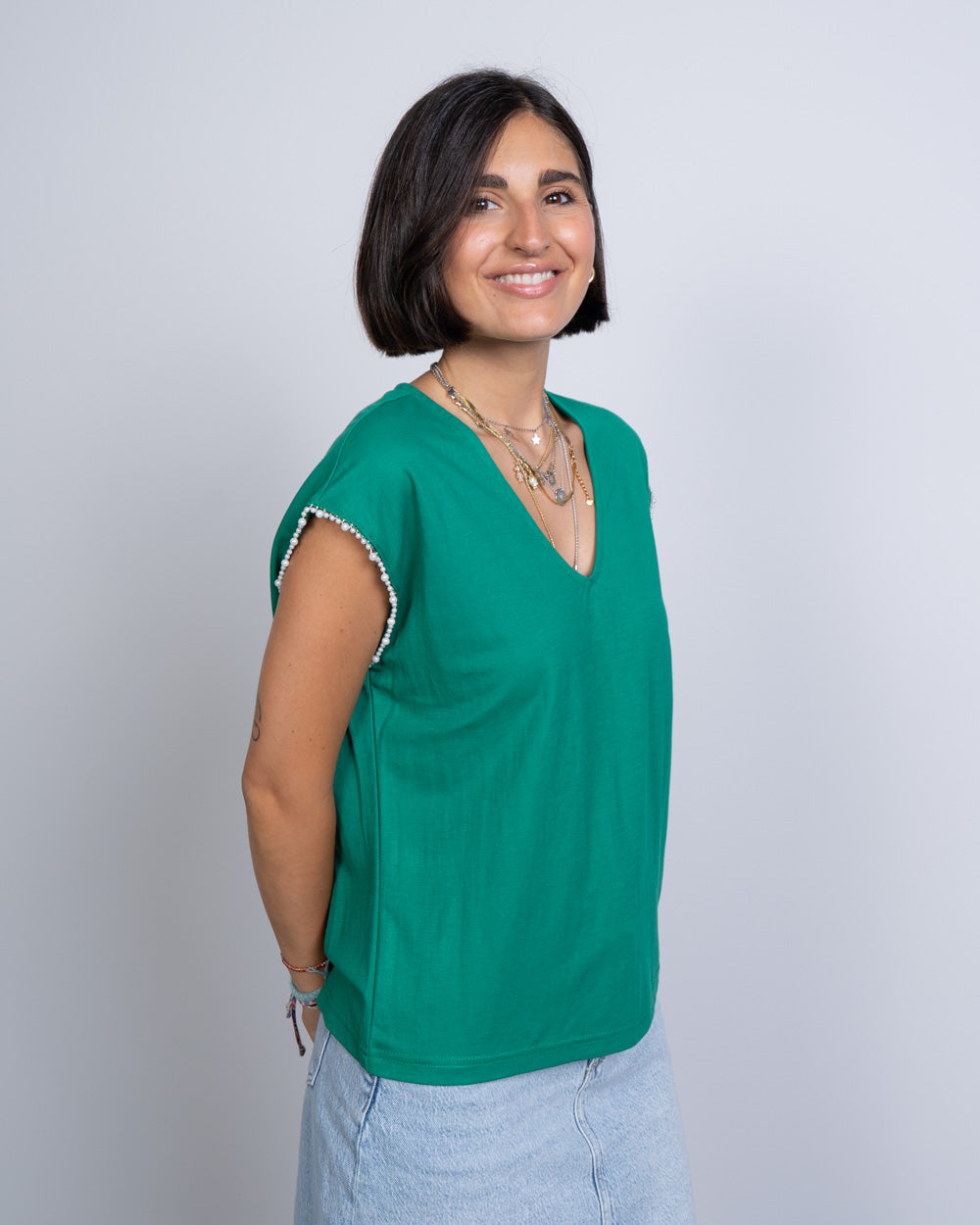 T-SHIRT VIPS VERDE