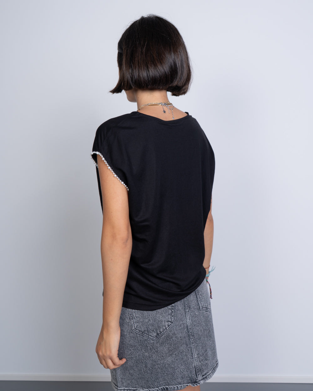 T-SHIRT VIPS NERO