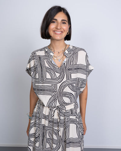 BLUSA RAUL GEO BICOLOR