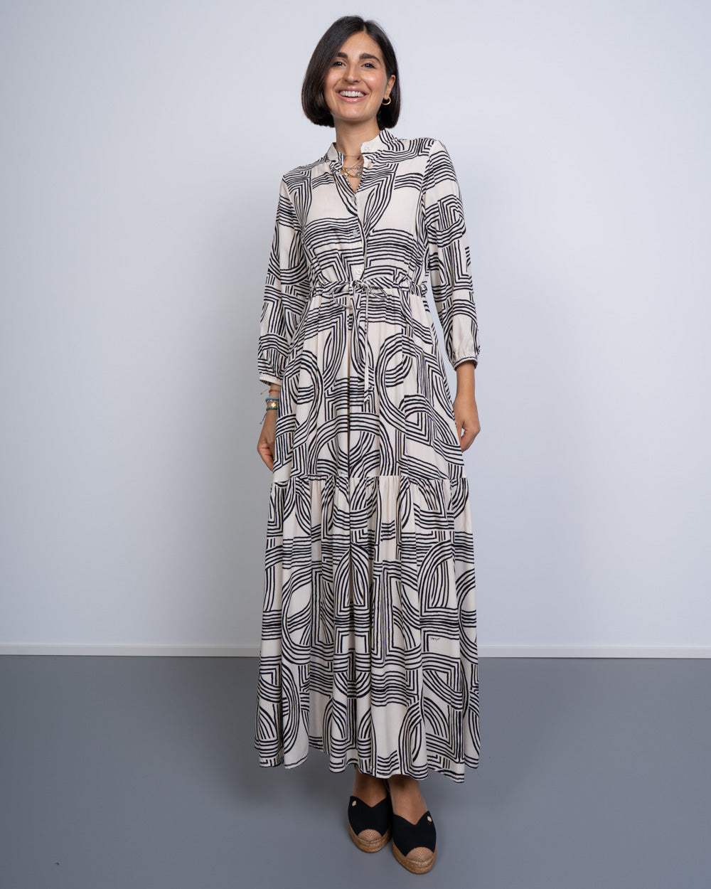 VESTITO REMY GEO BICOLOR