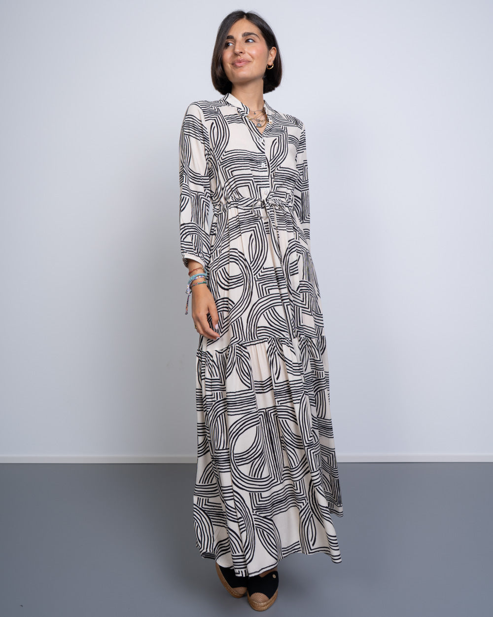 VESTITO REMY GEO BICOLOR