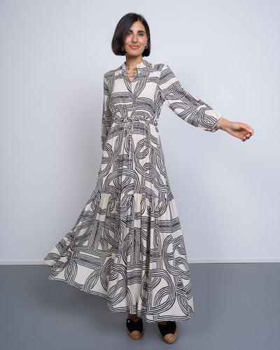 VESTITO REMY GEO BICOLOR
