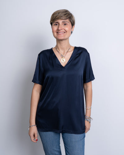 BLUSA PALMA BLU