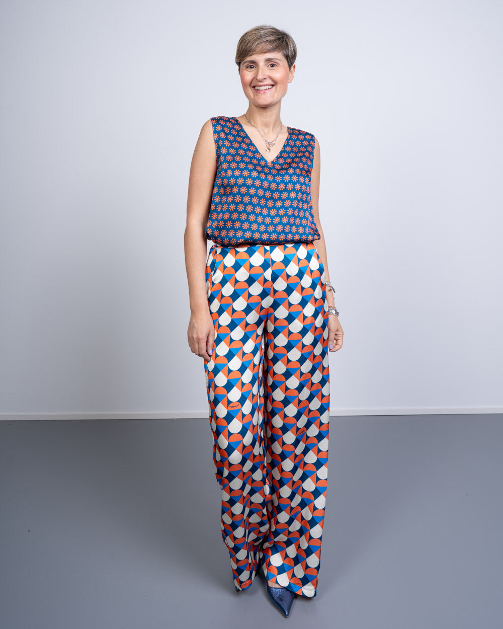 PANTALONE GIUSY ARCO CORALLO