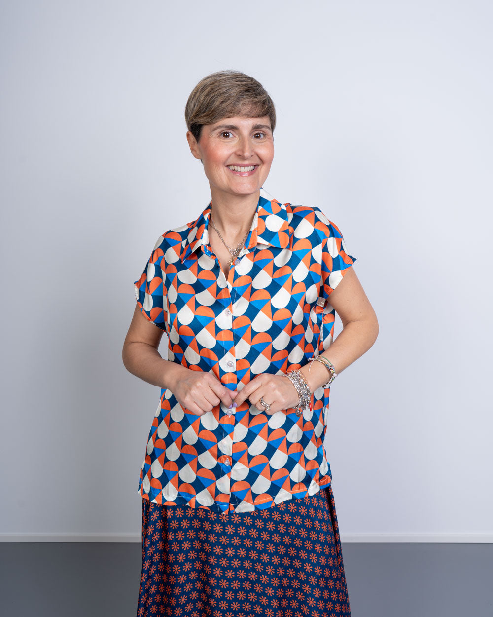 CAMICIA GLORIA ARCO CORALLO