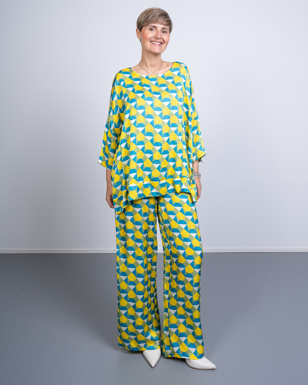 PANTALONE GIUSY ARCO LIME