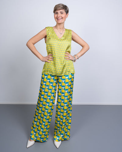 PANTALONE GIUSY ARCO LIME